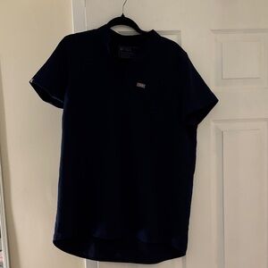 Figs Navy Blue Scrub Top